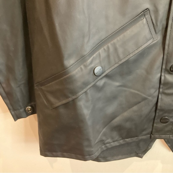 RAINS Sz XXS-XS Oversized Hooded Unlined Fishermen Style Cap Snap Rain Coat - Picture 12 of 16